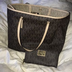 Mk Tote and matching Wallet
